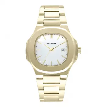 RADIANT Vyriškas laikrodis RA639203 (43mm) - Juodas ciferblatas, juodas odinis dirželis