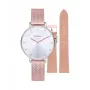 RADIANT RA600203 Vyriškas analoginis kvarcinis laikrodis 36mm nerūdijančio plieno Milano apyrankė juodu ciferblatu