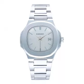 RADIANT RA639201 Vyriškas analoginis kvarcinis laikrodis 43mm juodas ciferblatas odinis dirželis