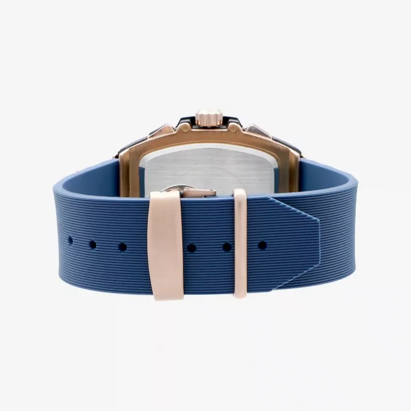 RADIANT RA655204 Vyriškas analoginis kvarcinis laikrodis 42mm Nerūdijantis plienas Juodas ciferblatas Odinis dirželis