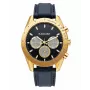 RADIANT RA668709 Vyriškas analoginis kvarcinis laikrodis 44mm juodu ciferblatu, odiniu dirželiu