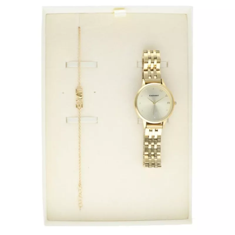 Radiant Women's Quartz Wristwatch RA609202PT - 33mm Rose Gold Stainless Steel Analog Watch