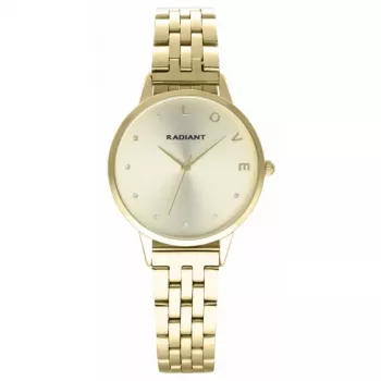 Radiant Women's Quartz Wristwatch RA609202PT - 33mm Rose Gold Stainless Steel Analog Watch