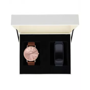 RADIANT Moteriškas Laikrodis RA377619T 36mm Rožinis Auksas Kvarcinis Analoginis Nerūdijančio Plieno Tinklelis