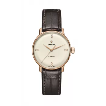 RADO True Thinline Les Couleurs Le Corbusier moteriškas laikrodis R22865765 31,8 mm baltas keraminis