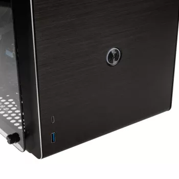 Raijintek Ophion M Evo TGS Micro-ATX korpusas, grūdintas stiklas - juodas