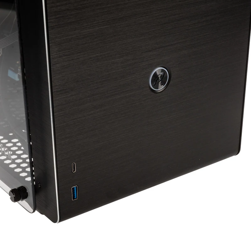 Raijintek Ophion M Evo TGS Micro-ATX korpusas, grūdintas stiklas - juodas