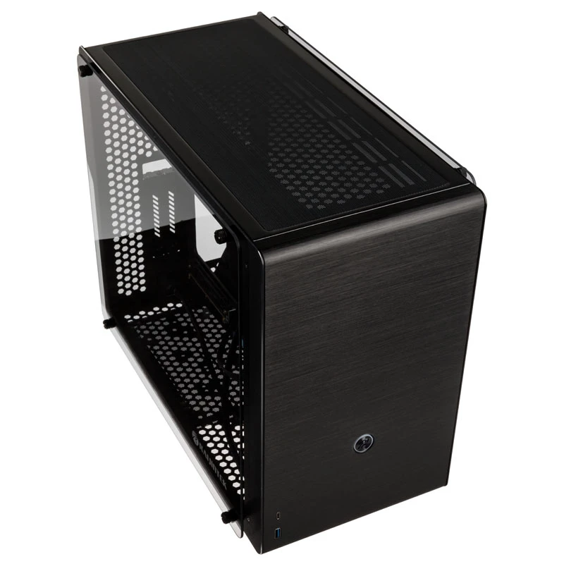 Raijintek Ophion M Evo TGS Micro-ATX korpusas, grūdintas stiklas - juodas