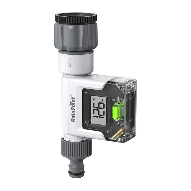 RainPoint Digital Water Flow Meter su dideliu LCD ekranu, G3/4 inch sriegiu, IPX6