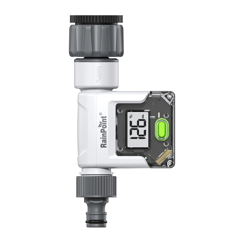 RainPoint Digital Water Flow Meter su dideliu LCD ekranu, G3/4 inch sriegiu, IPX6