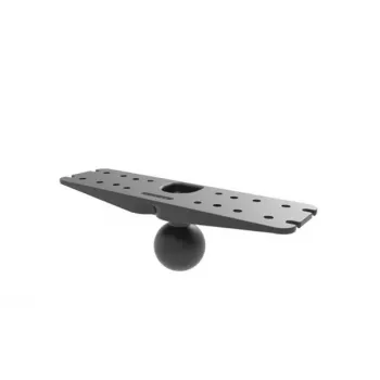 RAM Mounts D-Size pagrindo plokštė 11 x 3 colių su 2,25 colio rutuliu - juoda (RAM-D-111BU)
