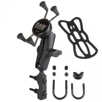 RAM MOUNTS Motociklo vairo X-Grip telefono laikiklis su U-Bolt pagrindu (RAM-B-174-UN7)