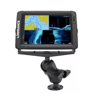 RAM MOUNTS RAM-D-111U-C Trumpa dvigubo lizdo svirties laikiklis su 3 x 11 pagrindu - juoda