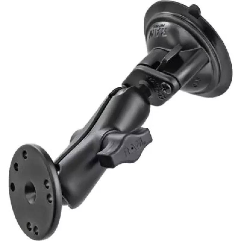RAM Mounts siurbtuko laikiklis su AMPS adapteriu - B-Ball (1 colio), deimanto formos pagrindo plokštė, vidutinė ranka, apvali pagrindo plokštė (RAM-B-166-202U)