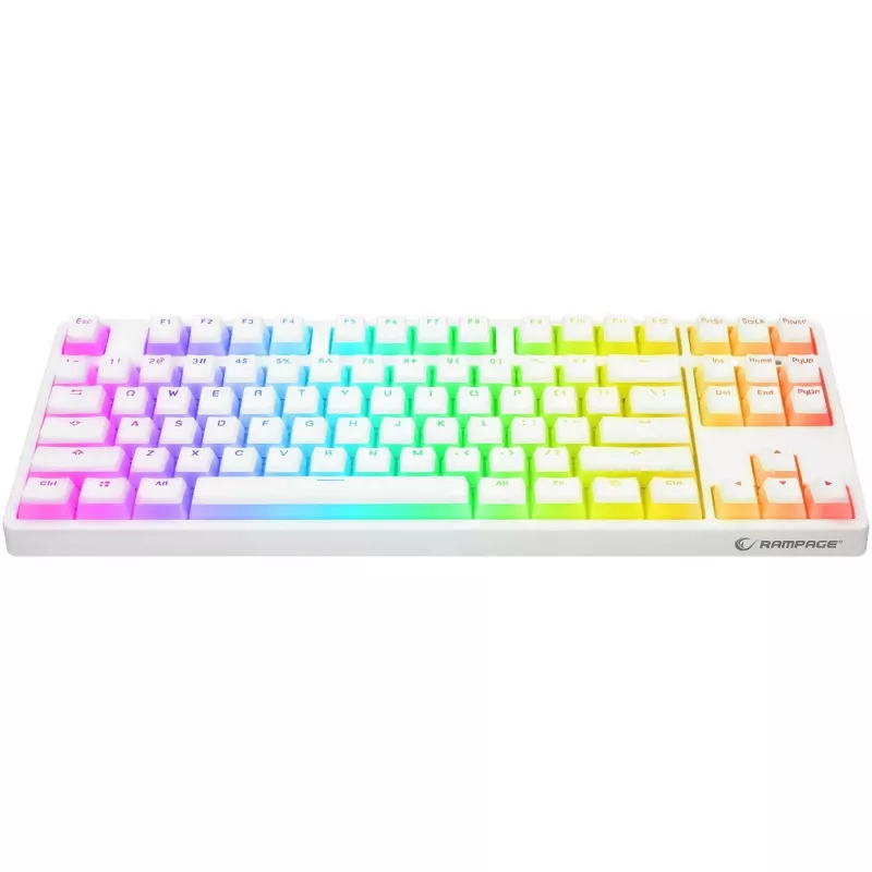 Rampage Ghost TKL mechaninė klaviatūra Huano Red Switch White