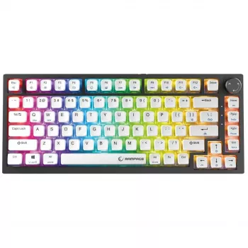 Rampage Zenith Pro 8000Hz Wired Gaming Keyboard, Hall Effect, RGB, Gateron KS-20, Black