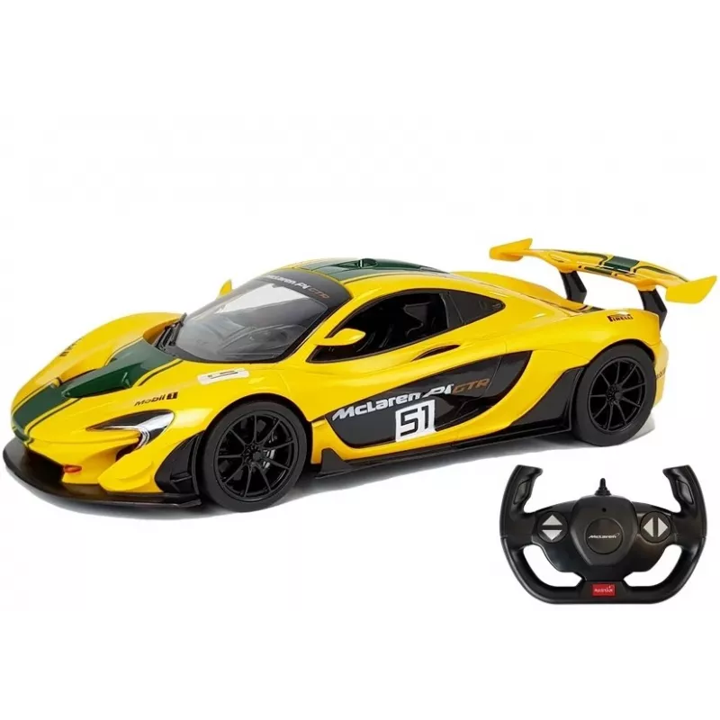 RASTAR McLaren P1 GTR nuotolinio valdymo automobilis 1:14 geltonas