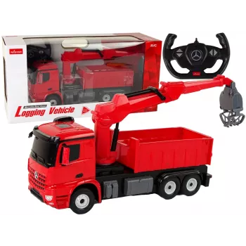 RASTAR Mercedes-Benz Red Grapple Truck 15276