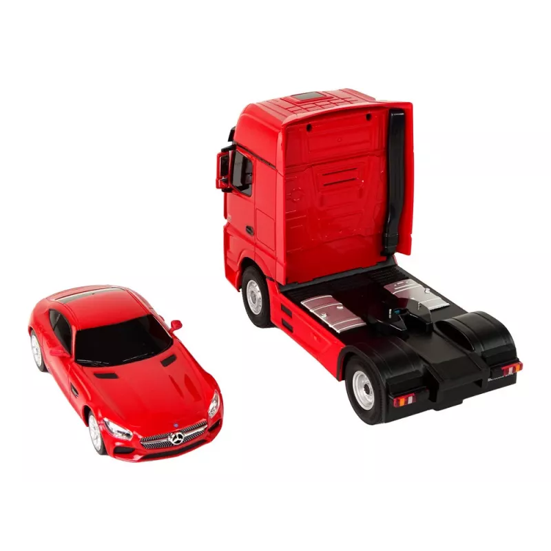 RASTAR Tow Truck R/C Mercedes-Benz 1:26 Red