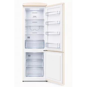 Ravanson LKK-315RC Retro Fridge Freezer 315L Total No Frost Cream