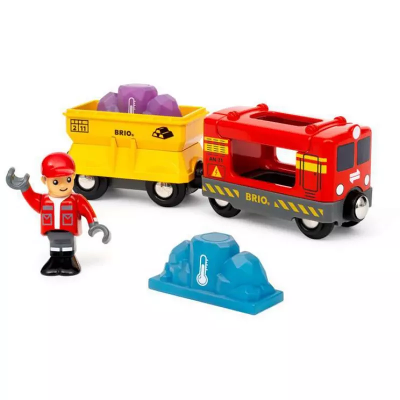 RAVENSBURGER BRIO World Krovininis traukinys su spalvą keičiančiu vagonu