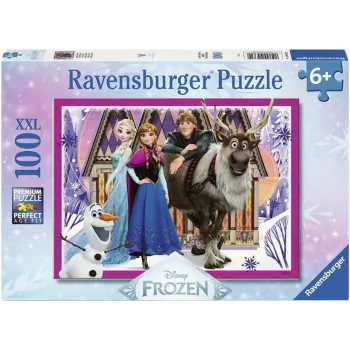 RAVENSBURGER Vaikų dėlionė Disney Frozen (100 dalių)