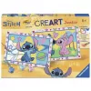 RAVENSBURGER CreArt Junior - Stitch & Angel Piešimo pagal skaičius rinkinys