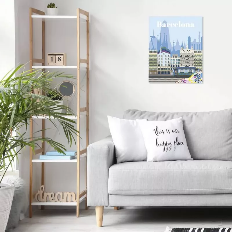 RAVENSBURGER CreArt Piešimas pagal skaičius rinkinys - Spalvinga Barcelona
