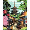 RAVENSBURGER CreArt Piešimo pagal skaičius rinkinys - Japonija
