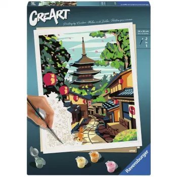 RAVENSBURGER CreArt Piešimo pagal skaičius rinkinys - Japonija