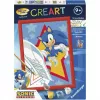 Ravensburger CreArt - Rasender Sonic Piešimas pagal skaičius rinkinys