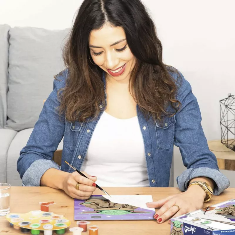 Ravensburger CreArt Star Wars - Medituojantis Grogu Piešimas pagal skaičius rinkinys