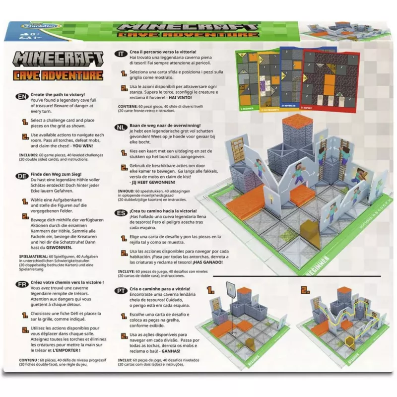 Ravensburger Minecraft Cave Adventure stalo žaidimo plėtinys