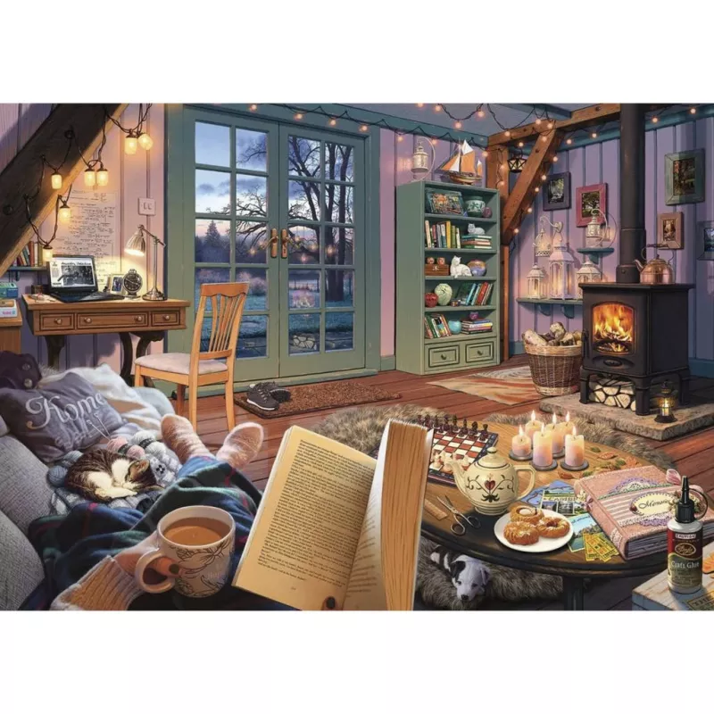 RAVENSBURGER Dėlionė My Haven Jaukus Sodo Namelis (1000 dalių)
