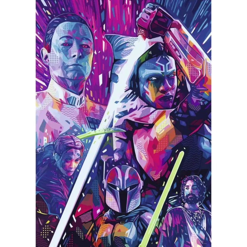 Ravensburger Puzzle Star Wars The Hyperspace Collection: Ahsoka (500 dalių, didelės detalės)