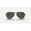 Ray-Ban Aviator Metal II RB3689 akiniai nuo saulės, auksiniai, žali, poliarizuoti, 55 mm