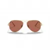 Ray-Ban Aviator Metal II akiniai nuo saulės RB3689 auksiniai šviesiai mėlynas gradientas 58mm unisex