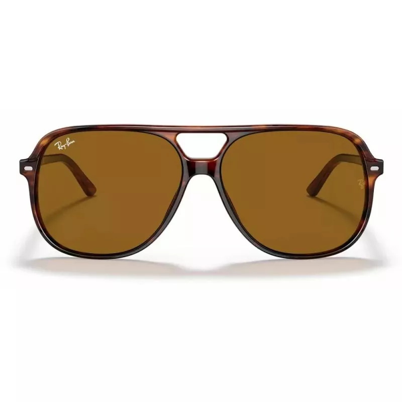 Ray-Ban Bill RB2198 akiniai nuo saulės, vėžlio kiauto spalvos Havana, rudi Classic B-15, 60 mm, unisex