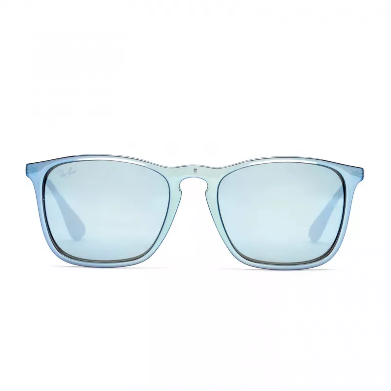Ray-Ban Chris RB4187 unisex akiniai 54/18/145 mm permatomi pilki pilkas gradientas