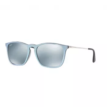 Ray-Ban Chris RB4187 unisex akiniai 54/18/145 mm permatomi pilki pilkas gradientas