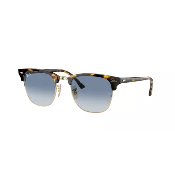 Ray-Ban Clubmaster RB3016 akiniai Skaidrūs Pilki Mėlynas Gradientas 51mm