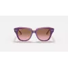 Ray-Ban Junior RB9186S711814 Akiniai - Kvadratinis rėmelis, tamsiai mėlyni lęšiai, 46 mm