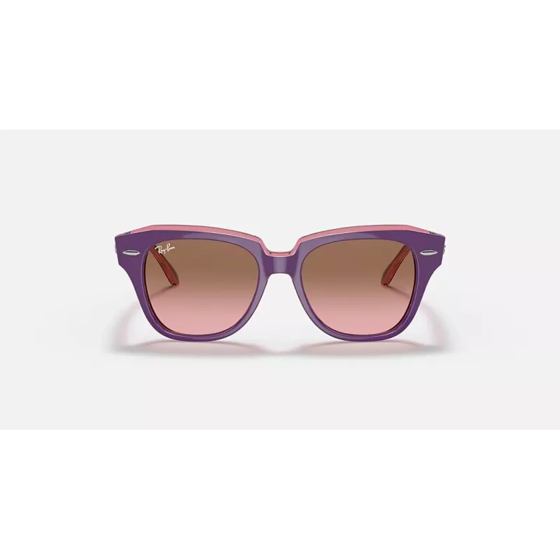 Ray-Ban Junior RB9186S711814 Akiniai - Kvadratinis rėmelis, tamsiai mėlyni lęšiai, 46 mm