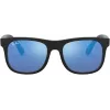 Ray-Ban Junior RJ9069S702855 akiniai Skaidriai mėlyni 48mm