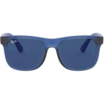 Ray-Ban Junior RJ9069S706080 Vaikiški akiniai nuo saulės Phantos Skaidri mėlyna Pilka klasikinė 48mm