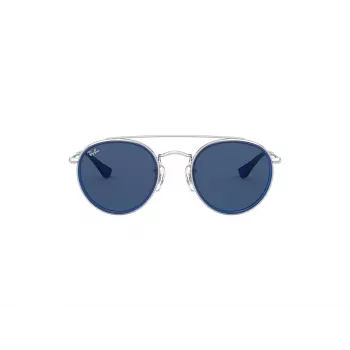 Ray-Ban Junior RJ9647S212804 Vaikiški akiniai nuo saulės - Blizganti juoda/Pilka - 46/21/130 mm