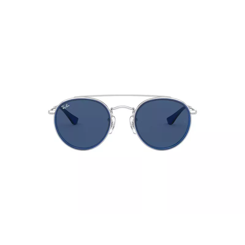 Ray-Ban Junior RJ9647S212804 Vaikiški akiniai nuo saulės - Blizganti juoda/Pilka - 46/21/130 mm