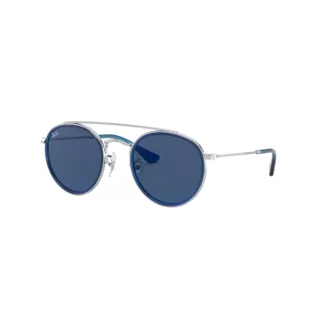 Ray-Ban Junior RJ9647S212804 Vaikiški akiniai nuo saulės - Blizganti juoda/Pilka - 46/21/130 mm