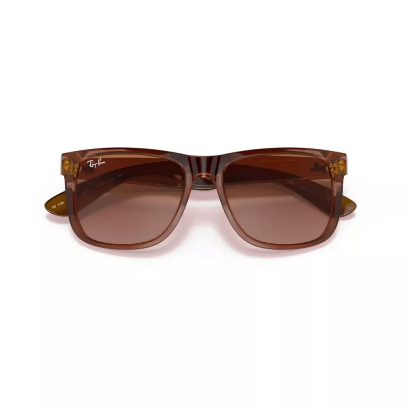 Ray-Ban Justin akiniai RB4165 659413 55-16-145 Rubber Havana Brown Gradient