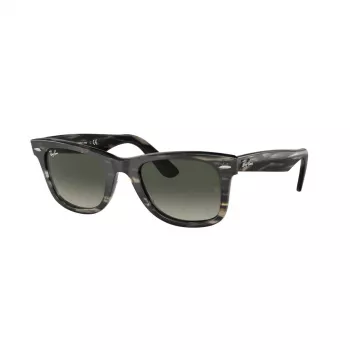 Ray-Ban Original Wayfarer Classic Akiniai nuo saulės RB2140-136071 Skaidrus pilkas rėmelis Pilki gradientiniai lęšiai 55/18/145 mm